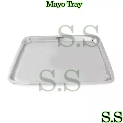 Mayo Tray 10.75  X 14.50  X .75  Surgical Instruments Non Perforated Dental • $18.99