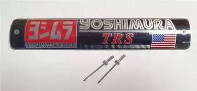 Genuine Yoshimura Trs Exhaust Rivet On Badge Decal • £29.95