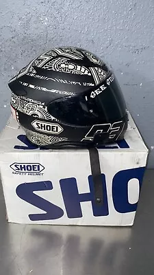 SHOEI Mark Marquez Motorcycle Racing Helmet LARGE DOT Snell Tinted • $289.99