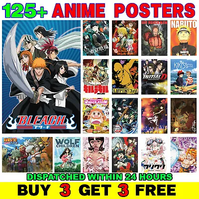 £4 • Buy Anime Films Manga Posters 125+ Options Poster Art Print Wall Room Decor ED000019