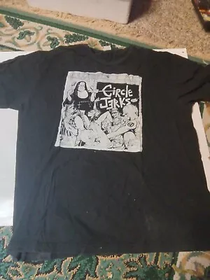 Vintage Circle Jerks Single Stitch T Shirt Punk Hardcore Large Black Flag  • $299.95