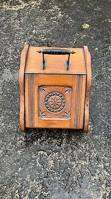 Antique/Vintage Wooden Coal Scuttle Log Box For Fire / Fireplace • £50