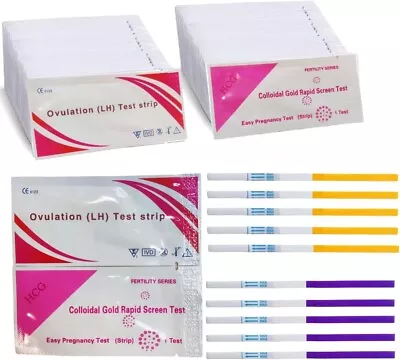40 Ovulation Test Strips And 10 Pregnancy Test Strips 40 LH + 10 HCG For Women • $28