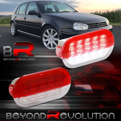 $16.99 • Buy For Golf GTI Jetta MK3 MK4 White LED Interior Door Panel Light Footwell Lamp Set