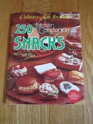 Vtg Snacks Cookbook 1970's Retro Recipes Culinary Arts Institute Igloo Canapes • $10.95
