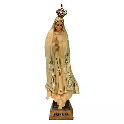 Vintage 12” Our Lady Of Fatima Statue Made In Portugal • $43.12