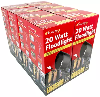 8 PACK - Malibu 9604 20W Landscape Light Outdoor Floodlight Weatherproof Metal • $54.99