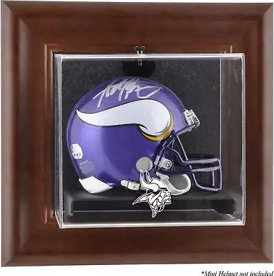 Vikings Brown Framed Wall-Mountable Mini Helmet Case - Fanatics • $79.99