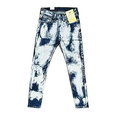 Levi's Skinny Taper Men's Size 28x30 Stretch Fit Acid Wash Blue Denim Jeans NWT • $29.99