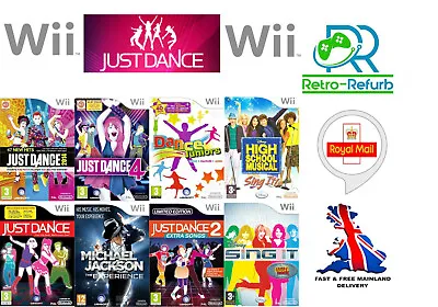 Wii - Just Dance 1 2 3 4 2014 2015 2016 2017 Dancing Singing Music Games • £3.45