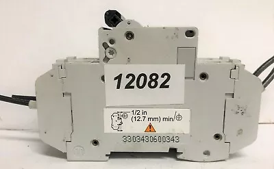 Merlin Gerin Circuit Breaker 2-Pole 0.5A 240VAC C60N CAT#: 60134  #10382 • $13.20