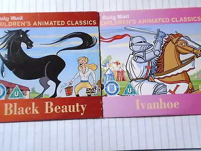 £1.59 • Buy 2 X CHILDRENS ANIMATED CLASSICS = BLACK BEAUTY / IVANHOE= 2 X  PROMO