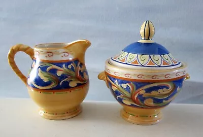 Vintage Pfaltzgraff Villa  Della Luna Sugar Bowl & Creamer Set  • $15.76