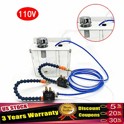 Coolant Cooling Spray Pump Mist Sprayer System For CNC Lathe Milling Machine UPS • $101.65