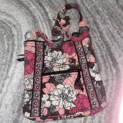 Vera Bradley Brown And Pink Square Tote Bag Free Shipping • $10