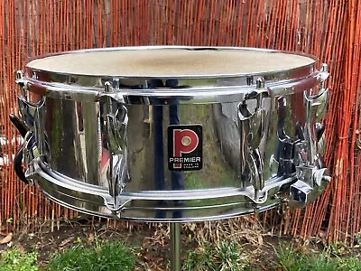 Vintage 1970s Premier 2000 Snare Drum  Chrome Over Aluminum (CoA) • $221.43
