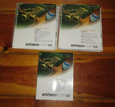 EnVision Math 2.0 - Grade 2 - Teacher's Edition Volume 1 & 2 - Common Core Book • $89.99