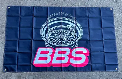 BBS WHEELS Flag/Banner/Car Merchandise/Advertising/Mural/Racing • $25.61