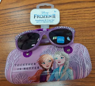 NWT Disney Frozen 2 Girls 100% UV Sunglasses With Hard Carrying Case • $12.99