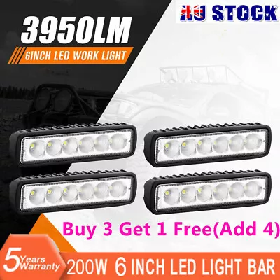 6inch LED Work Light Bar Flood Beam Reverse Lamp Driving Offroad 4WD Excavator • $9.99