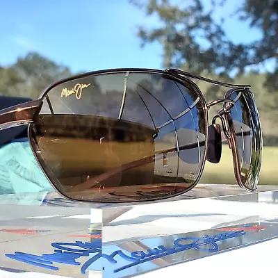 *RARE+MINT* Maui Jim  MALIKO GULCH  324-23 Gloss Copper W/ Brown MAUIFLEX Frames • $299