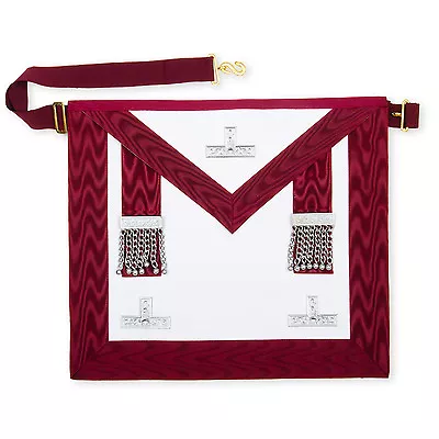 £45.59 • Buy New Lambskin Masonic Craft Provincial Stewards Apron With Levels Masons Regalia