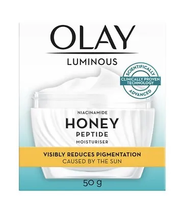 $29.95 • Buy Olay Luminous Niacinamide Honey Peptide Moisturiser 50g 