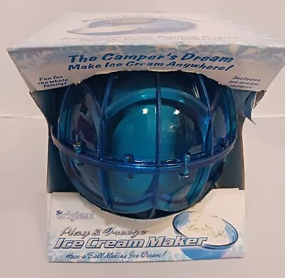 Ice Cream Maker Original Blue Pint Ball Play And Freeze With Wrench & Papers • $14.99