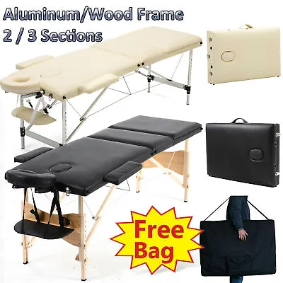 £106.32 • Buy Massage Table Bed Portable Beauty Couch Professional Folding Lightweight Salon