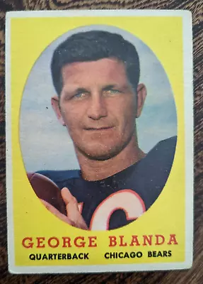 1958 Topps - #129 GEORGE BLANDA - Bears! Nice Card! • $14.99