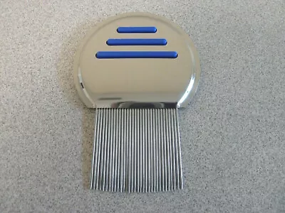 New Blue Metal Head Lice Nit Comb Stainless Steel • $8.45