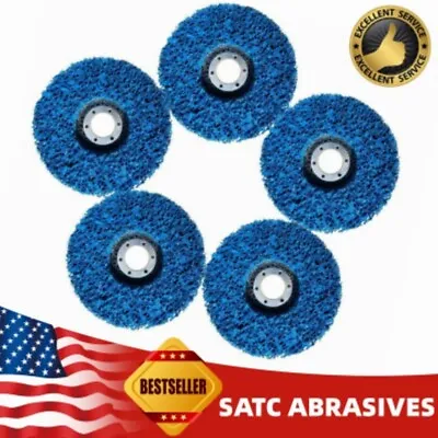 5 Pack 4.5''x7/8  Poly Strip Disc Wheel Paint Rust Removal Clean Angle Grinder • $31.29