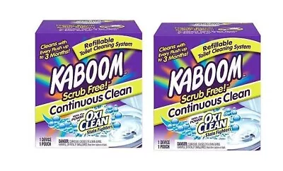 Kaboom Scrub Free! Continuous Clean Toilet Cleaning System 2-pack • $23.95