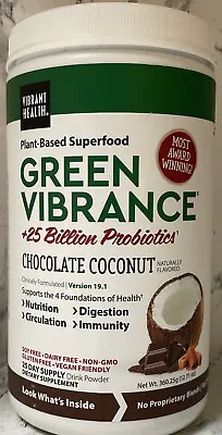 $39.80 • Buy Vibrant Health Green Vibrance Chocolate Coconut - 12.71oz Exp 06/2023+ #1944