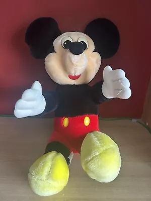 Walt Disney World Mickey Mouse Soft Toy Plush Stuffed Animal Teddy • £6.99