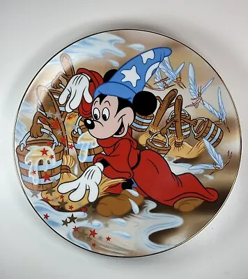 Disney Kenleys Fantasia Mickey Mouse Collectable Plate Cartoon Classics Gold • £11.99