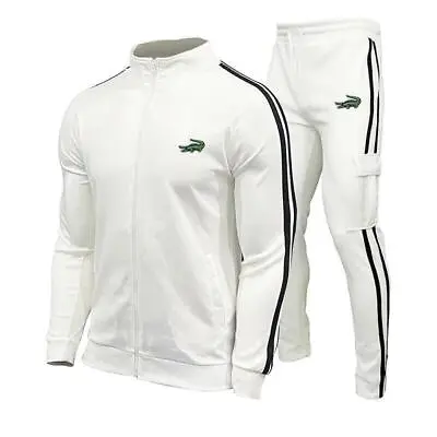 New Mens Sweat Track Suit Zip Up Comfy Joggers Pants Sportswear Gym Outdoor 2023 • $54.99