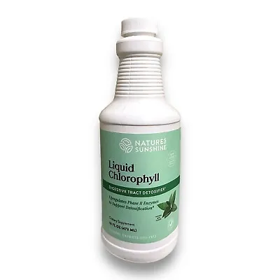 Nature's Sunshine Chlorophyll Liquid 16 Fl Oz Fresh Mint Drops New Exp 10/2025 • $22