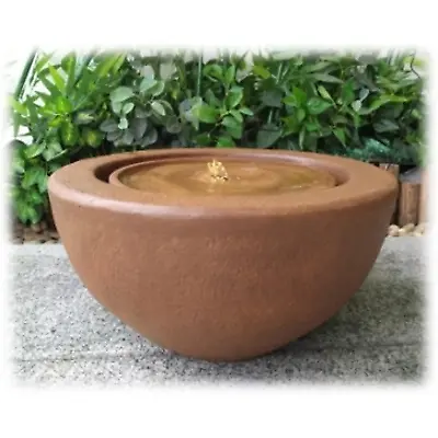 £219.99 • Buy Certikin Heissner Half Ball Rust Water Feature With Pump And Light 016602-17