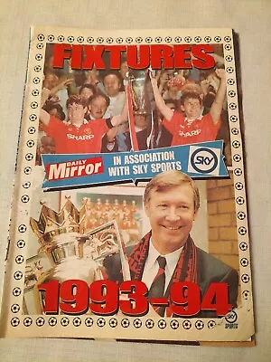 1993/94 DAILY MIRROR / SKY SPORTS Fixtures Booklet Second Premiership Season • £4.99