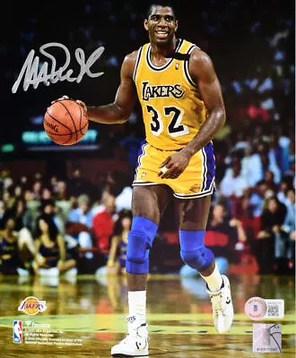 Magic Johnson Autographed Lakers 8x10 Smile Photo- Beckett W Hologram *Silver • $89