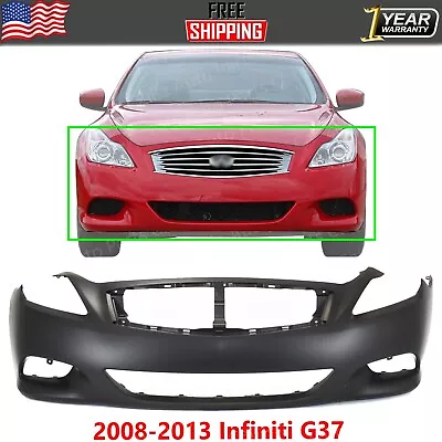 Front Bumper Cover Primed Plastic For 2008-2013 Infiniti G37 Coupe Sport Journey • $227.87