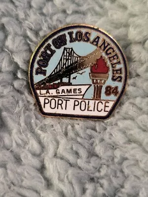 Port Of Los Angeles California Port Police Pin. Nos • $13