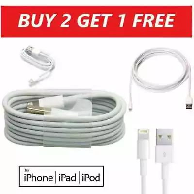 Genuine IPhone Charger For IPhone Long Cable USB Lead XR 11 12 Max 5 6 7 8 X XS  • £2.99