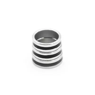 Strong Magnetic  18/19/20mm Size Black Circle Rings Jewelry Decor For Unisex • £5.32