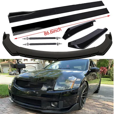 For Nissan Maxima Front Bumper Lip Spoiler + Side Skirts + Rear Lip • $99.99