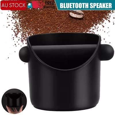 $12.69 • Buy Coffee Waste Container Grinds Knock Box Tamper Tube Bin Black Bucket AU Stock