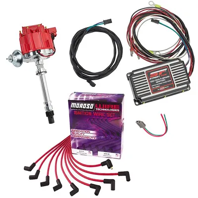 HEI Distributor & MSD 5520 Street Fire Ignition Box Kit For SBC/BBC 350 • $377.99