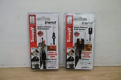 £27.89 • Buy Trend Snappy 12.7mm (1/2 ) Plug Cutter Snap/pc/12 & Cs12 Drill Countersink
