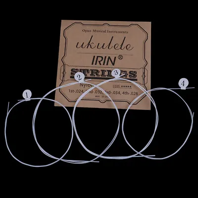 $2.22 • Buy 4Pcs/set Ukulele Strings White Nylon U105 A E C G Tuning Ukulele Stringvm